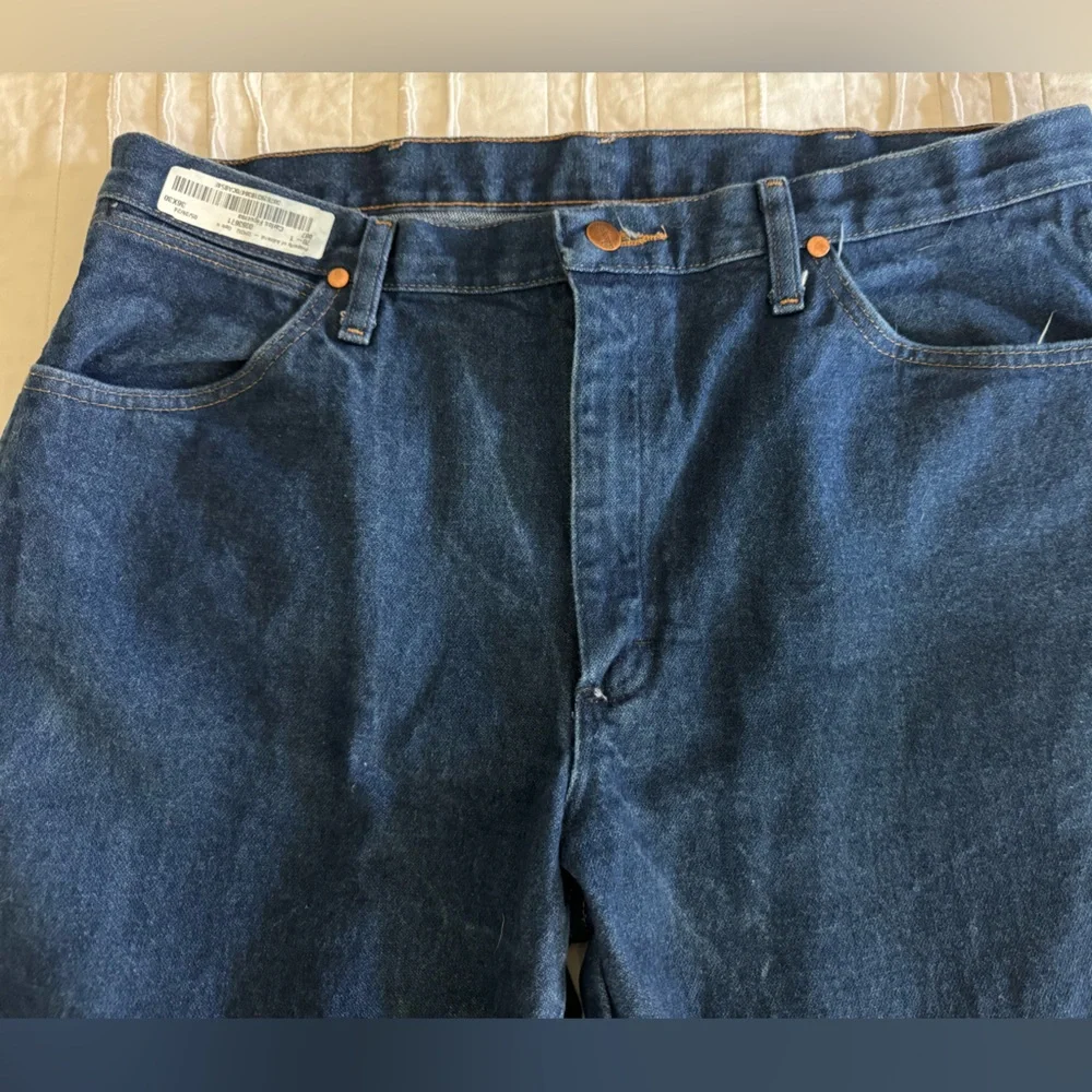 Wrangler Blue Straight-Leg Jeans Classic Style for Men